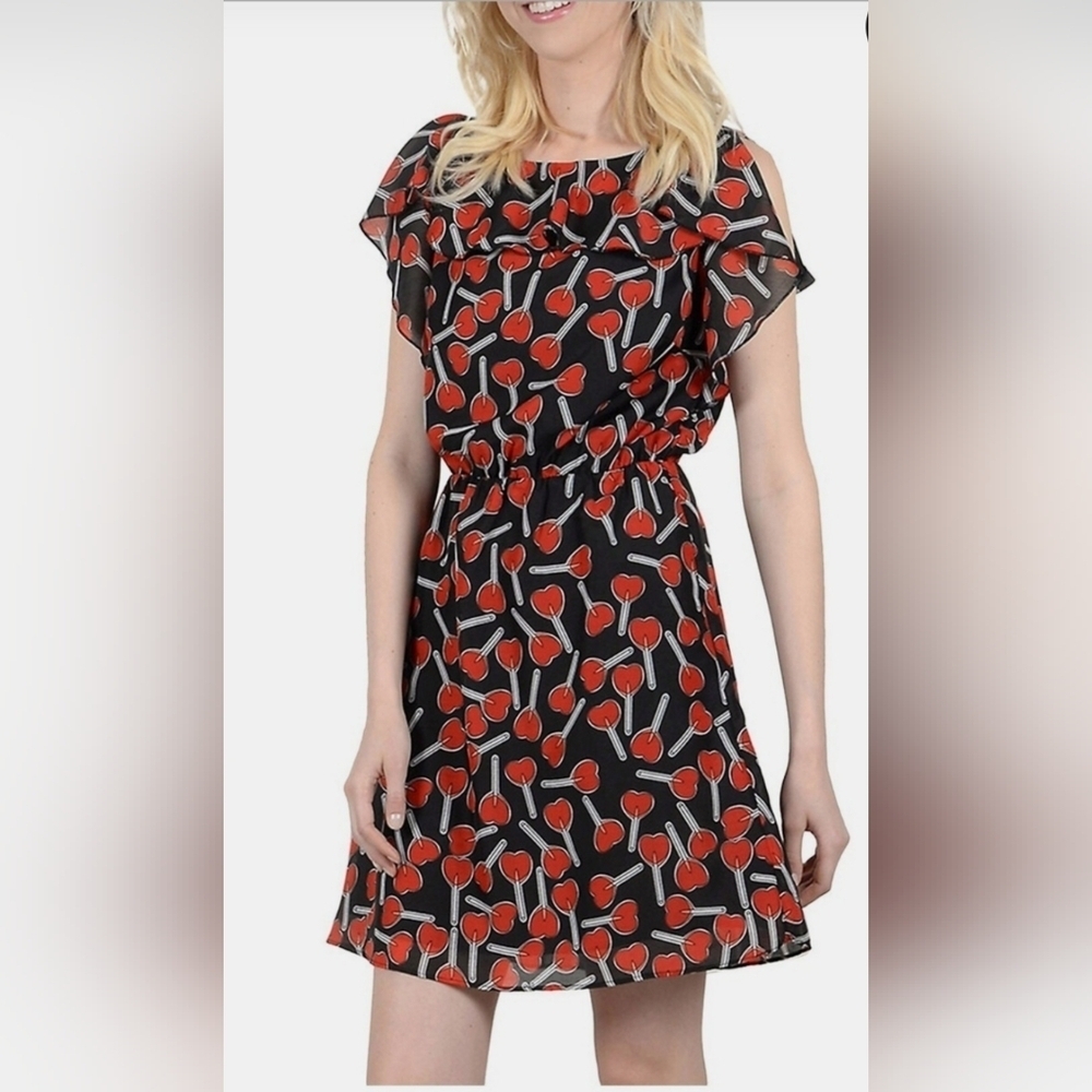 Molly Bracken Lollipop Print Dress, VGUC, Size M